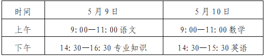 2026年山东春季高考将于5月9号，10号两天进行